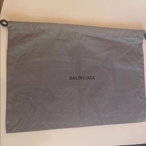 Balenciaga grey dust bag 14" width  10" length